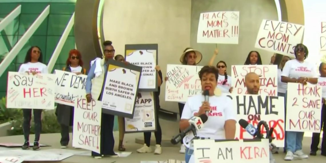 Protesters name on L.A. hospital to enhance Black maternal well being care