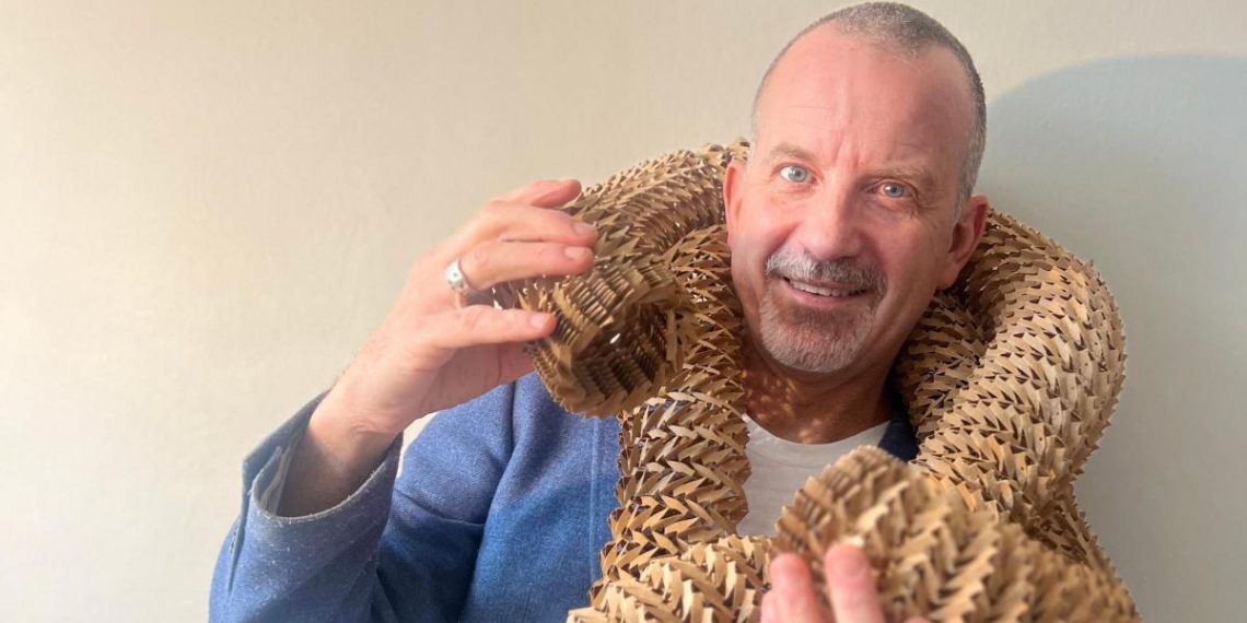 Neurodivergent designer ‘happy’ his origami artwork can be at London Trend Week