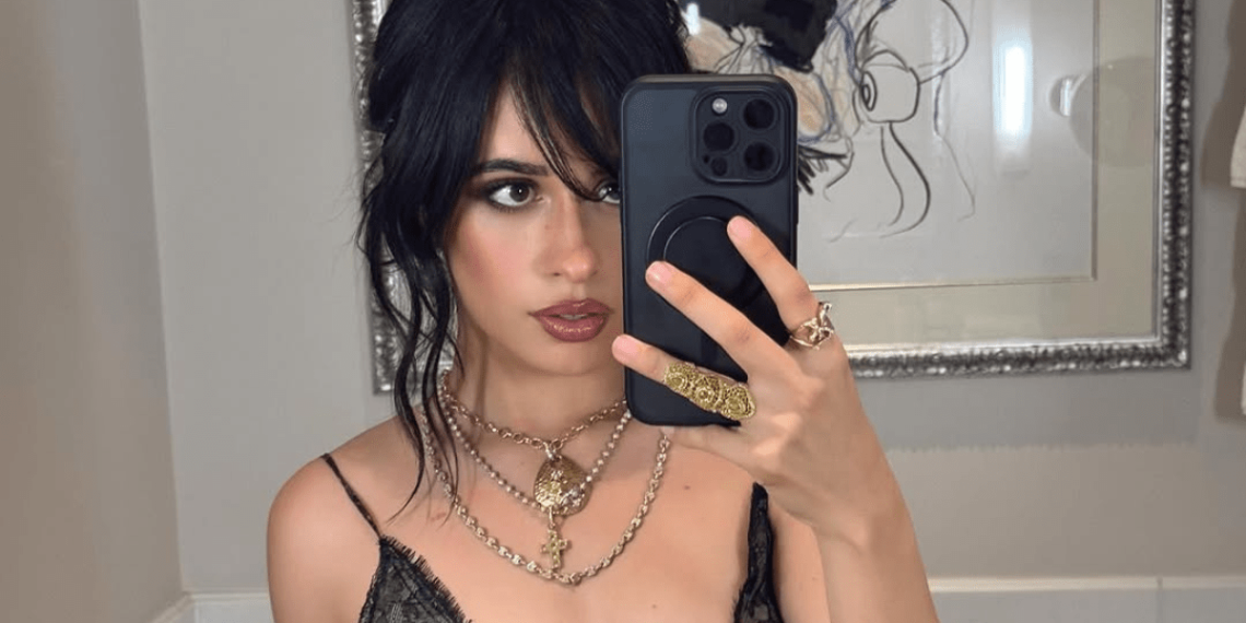 Camila Cabello Plunging Costume Is the Focus of Social gathering Images