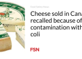 Cheese bought in Canada recalled due to contamination with E. coli