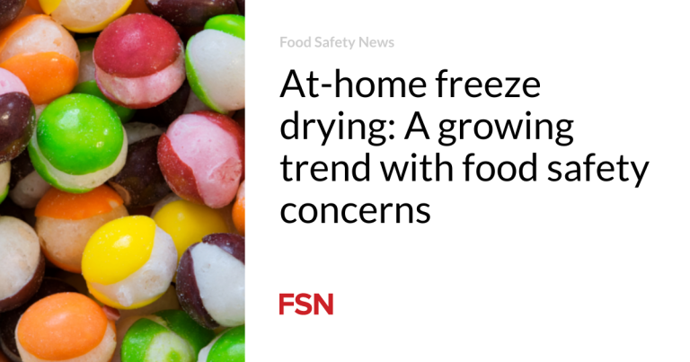 At-home freeze drying: A rising pattern with meals security issues