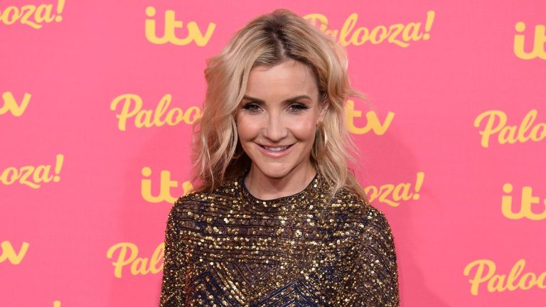 Helen Skelton’s denim shirt and cosy boots are a dynamic duo