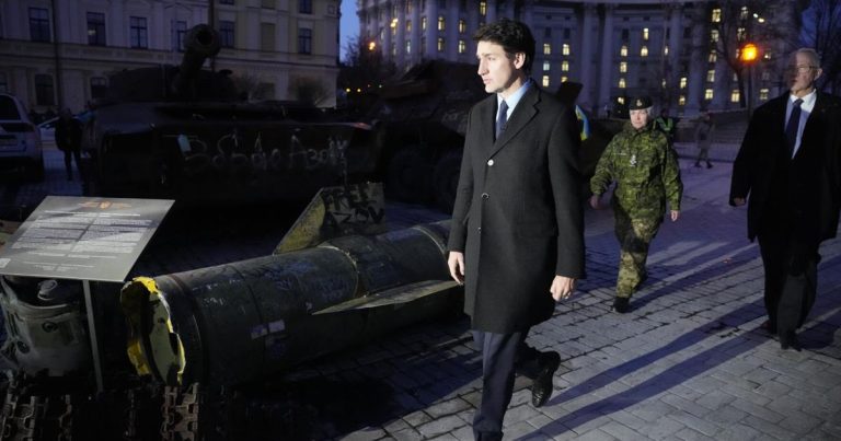 Trudeau reveals help for Ukraine in Kyiv, whereas Trump trolls