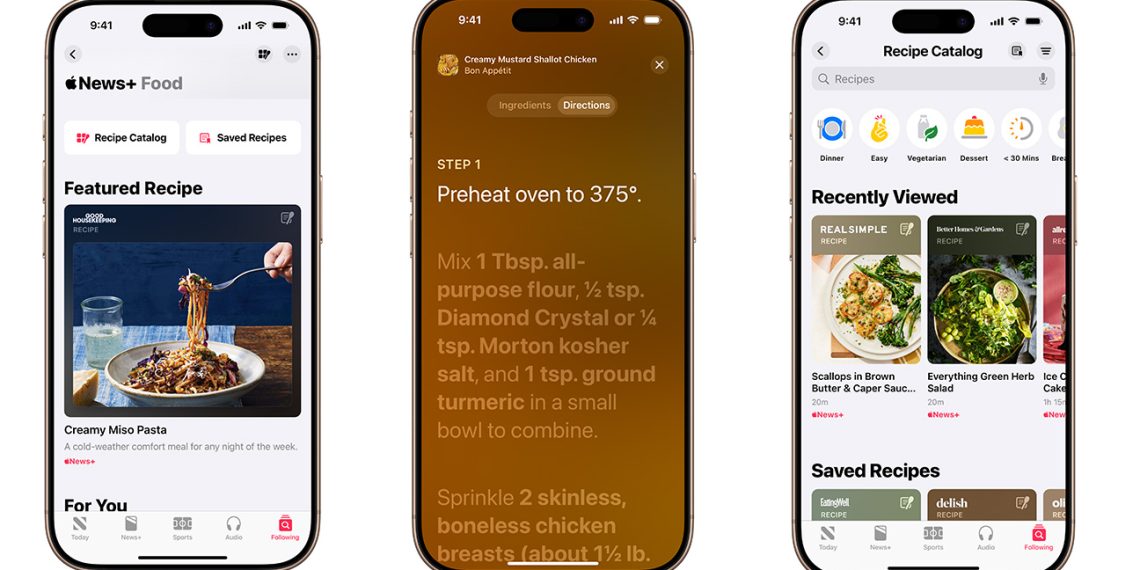 Apple Information+ Recipe and Meals Part Launching With iOS 18.four