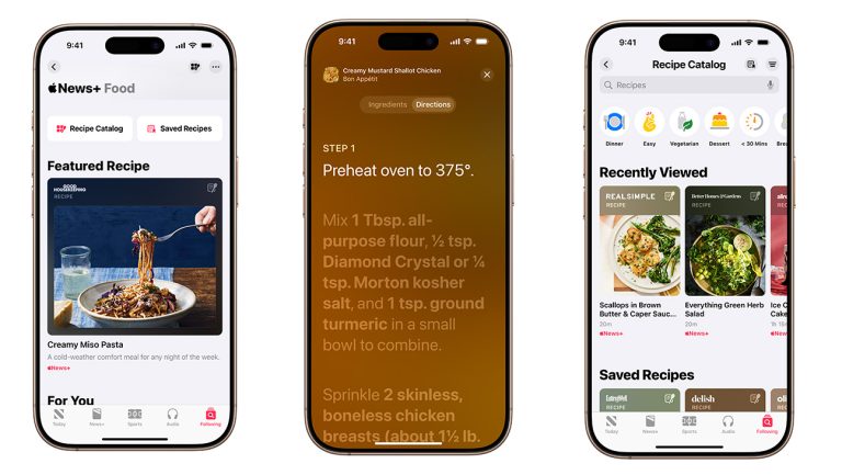Apple Information+ Recipe and Meals Part Launching With iOS 18.four