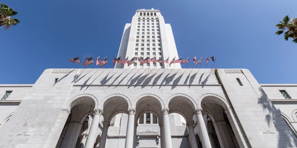 Quick meals employees rally for honest work regulation at L.A. Metropolis Corridor