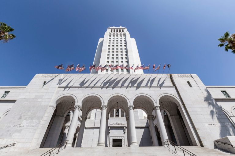 Quick meals employees rally for honest work regulation at L.A. Metropolis Corridor