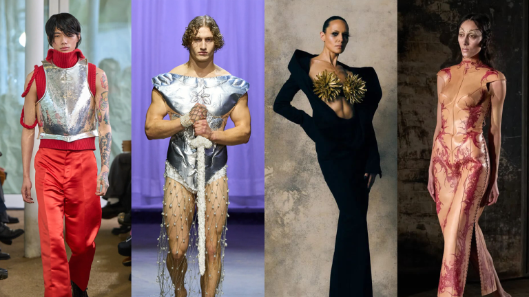 At London Vogue Week, Numerous Armor—and a Literal Knight