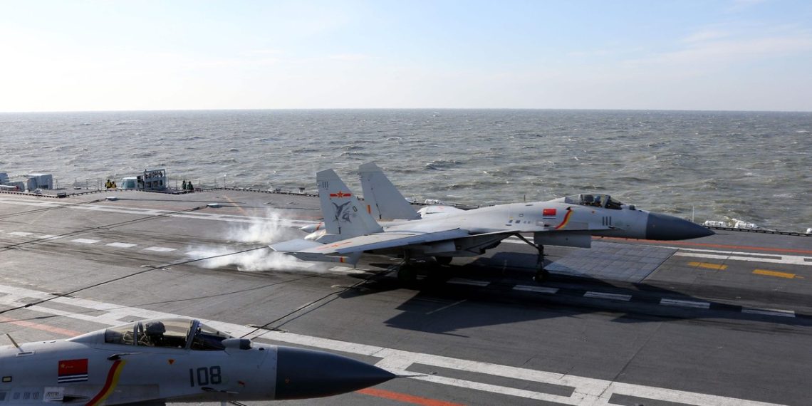 Taiwan found the presence of 45 navy plane in its territory, a document this yr