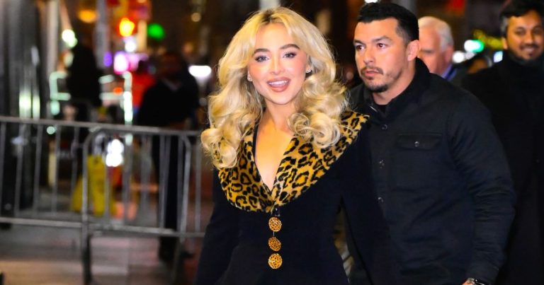 Sabrina Carpenter Embraces Mob Spouse Aesthetic in NYC Images