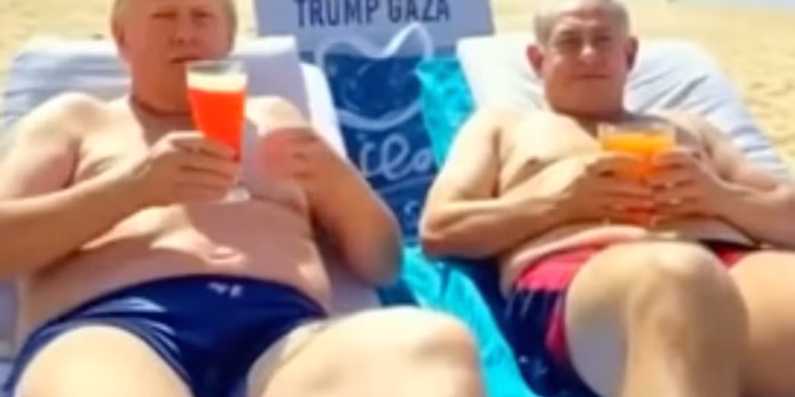 Trump shares the video of that ‘Trump Gaza’, Gold Statue, Netanyahu on a Seaside and Dance of the Beard