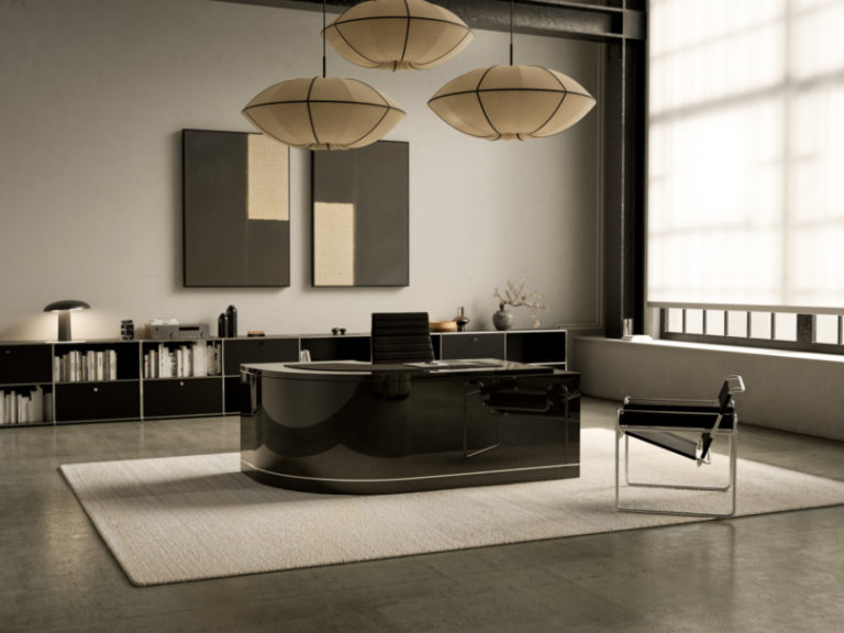 Woody wooden, a lacquered desk, desert modernism + extra