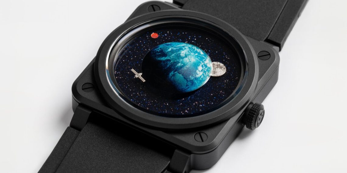 BR-03 Astro Watch by Bell & Ross says Time with Moon and Mars