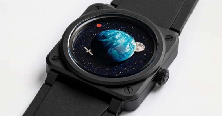 BR-03 Astro Watch by Bell & Ross says Time with Moon and Mars