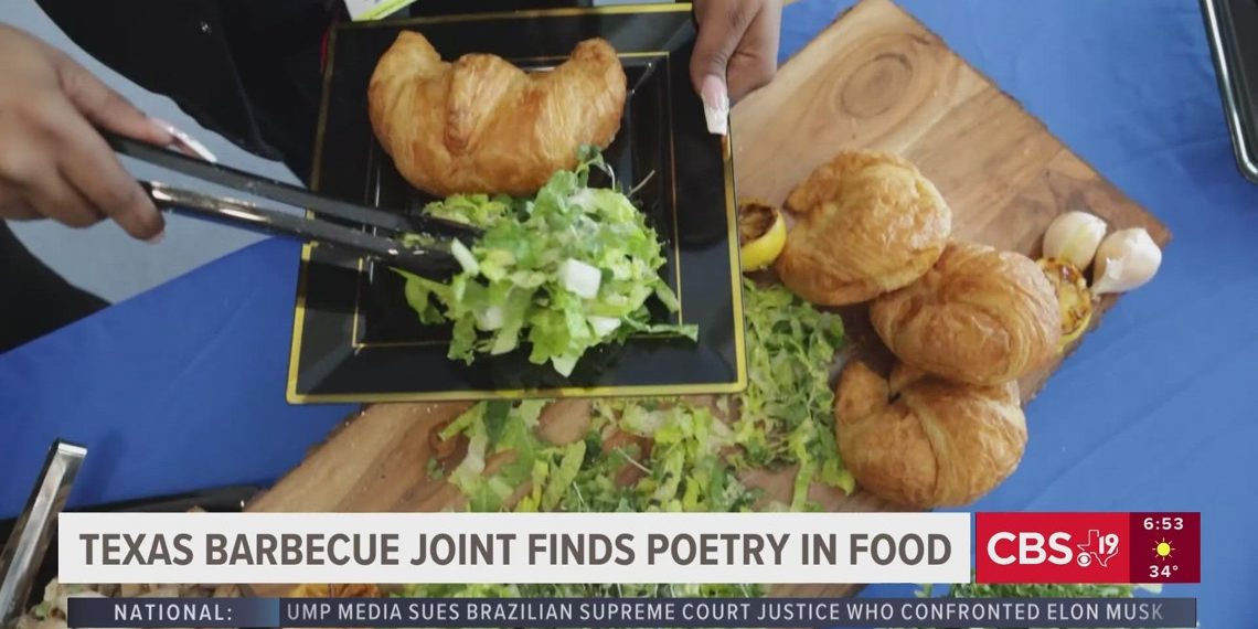 Texas barbecue joint serving poetry and love in meals