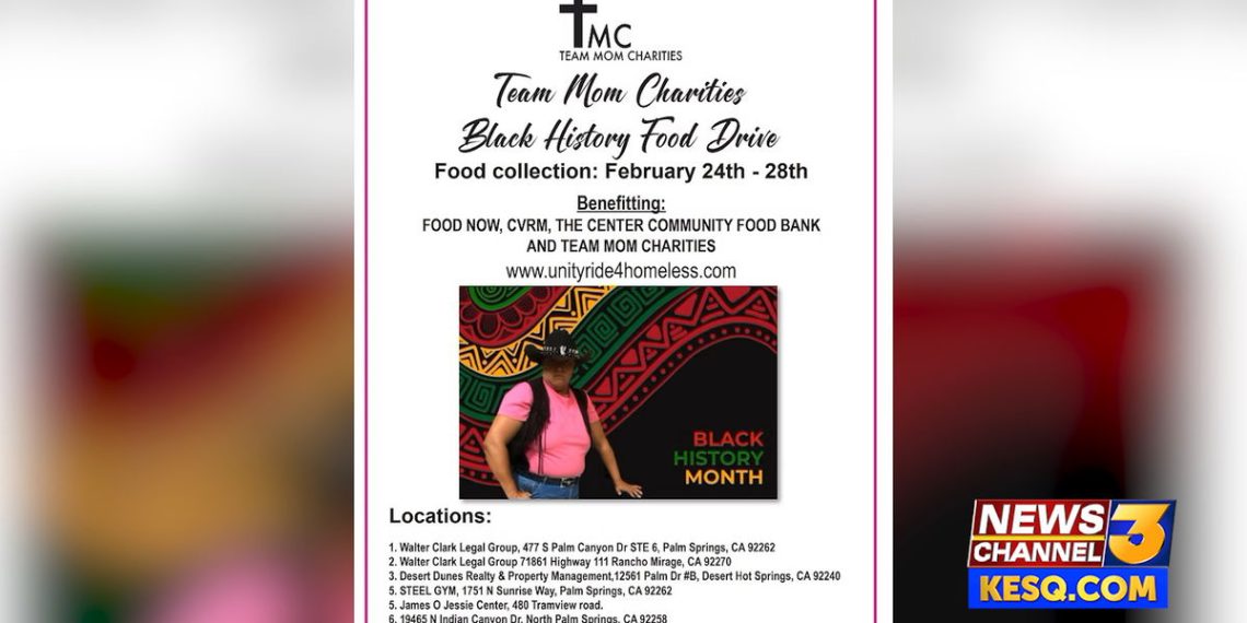 Group Mother Charities’ Black Historical past Month Meals Drive to fight meals shortages