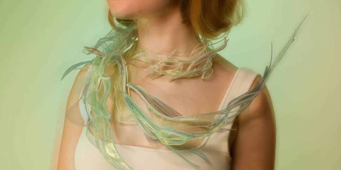 Jiashi Ying’s jewellery collection combines 3D printed natural types with cloth
