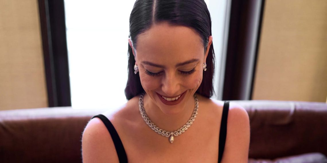 Preparing for the BAFTAs with Kaya Scodelario