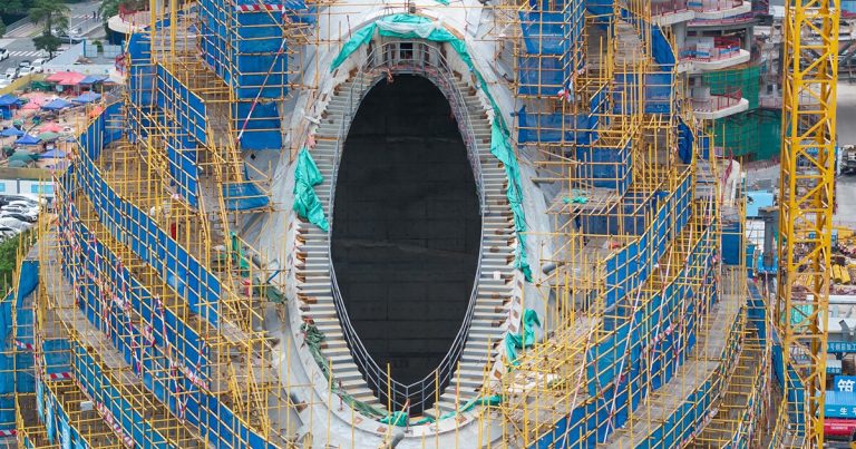 Mad Architects’ Shenzhen Tradition Park enters the ultimate development section earlier than the opening of 2025