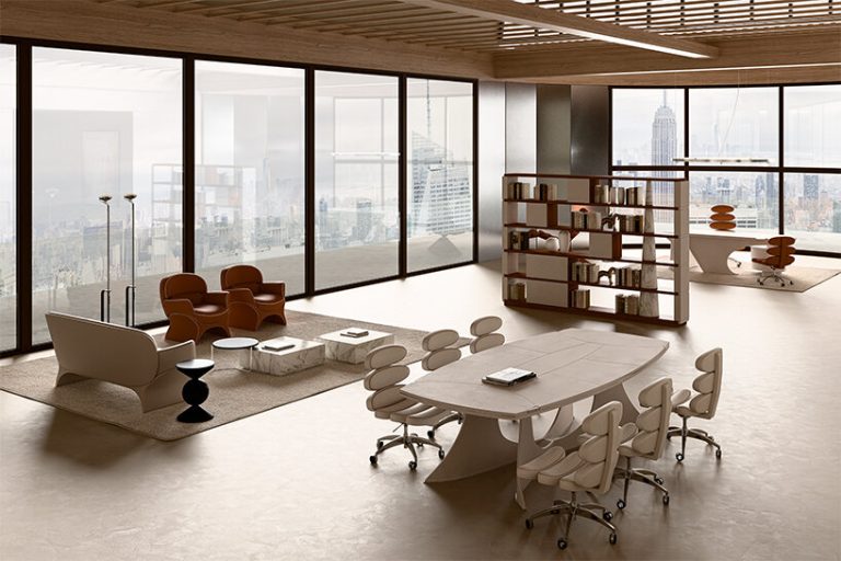 The facility of Mascheroni of luxurious design shakes iconic administration areas