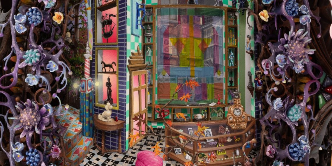 A miniature musical store by Chris Millar turns like Clockwork – Colossal