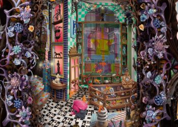 A miniature musical store by Chris Millar turns like Clockwork – Colossal