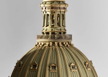 From tiny cardboard strips, Greg olijnyk fashiones improbable monuments – Colossal