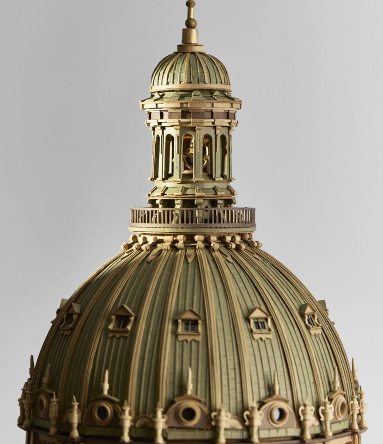 From tiny cardboard strips, Greg olijnyk fashiones improbable monuments – Colossal