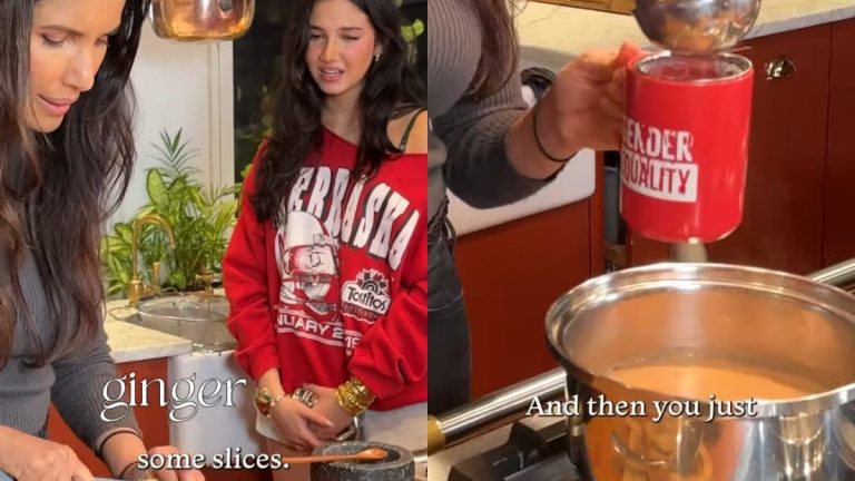 Padma Lakshmi Shares “Most Chaotic Rendition” Of Masala Chai With Daughter Krishna