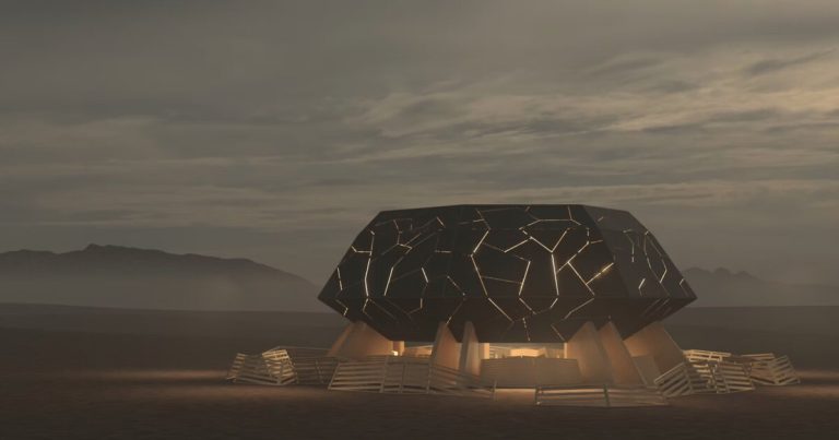 Miguel Arraiz’s Burning Man Temple is a geological sanctuary