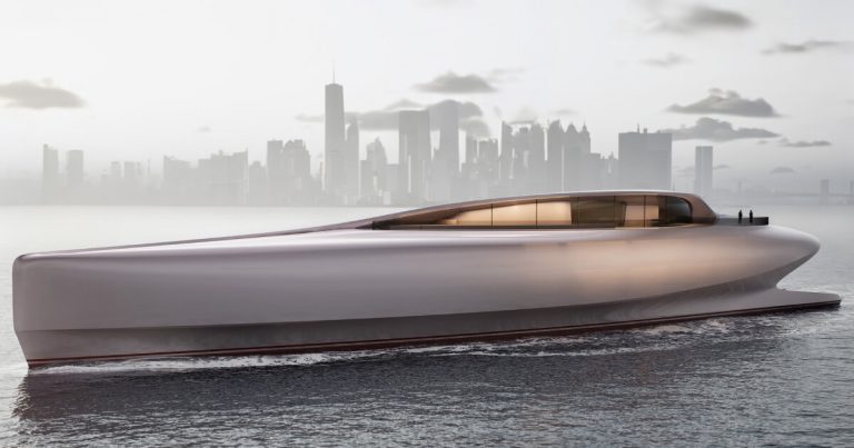 Yacht Lily by Vripack and Oceanco mimic the form of the flower petal