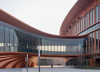 Zaha Hadid’s Beijing Heart for Beijing, within the type of copper “ribbons”
