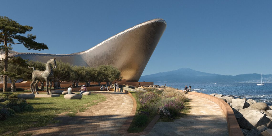 Zaha Hadid Architects breaks the land within the middle of Mediterranean tradition in Calabria, Italy