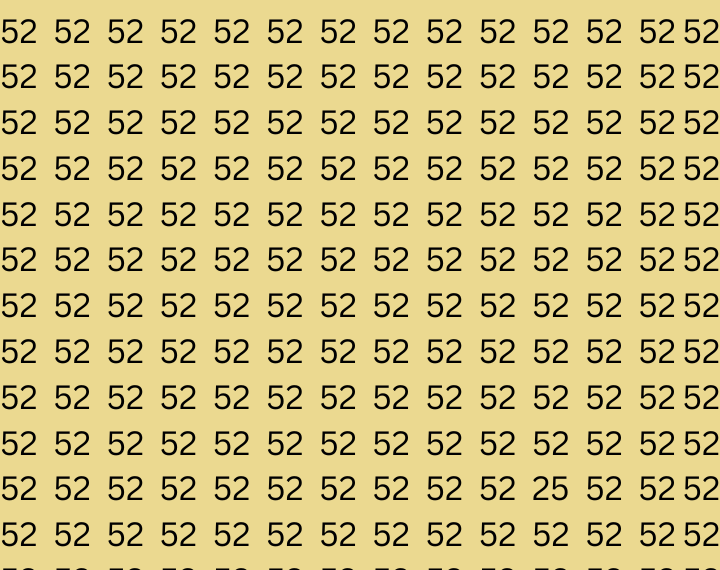 Inside 6 Seconds Spot The Quantity 25