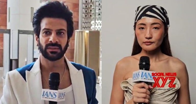 Karan Veer Mehra turns cheerleader as Chum Darang walks the ramp throughout Lakme Trend Week