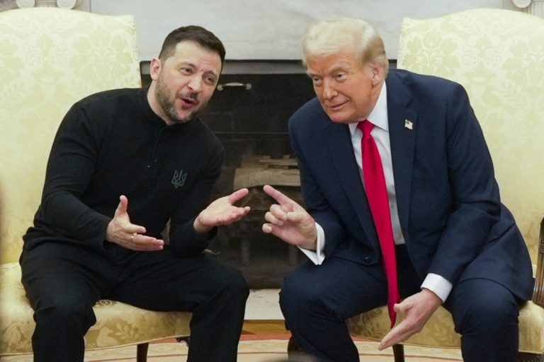 Trump Information Reside: Snl mocks with zelensky oval workplace showdown and musk with electrical noticed