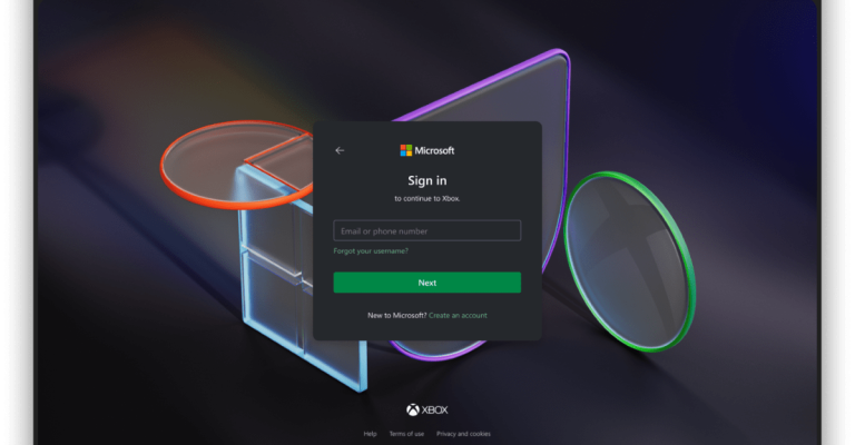 Microsoft account of Log to UI receives a brand new design and darkish mode