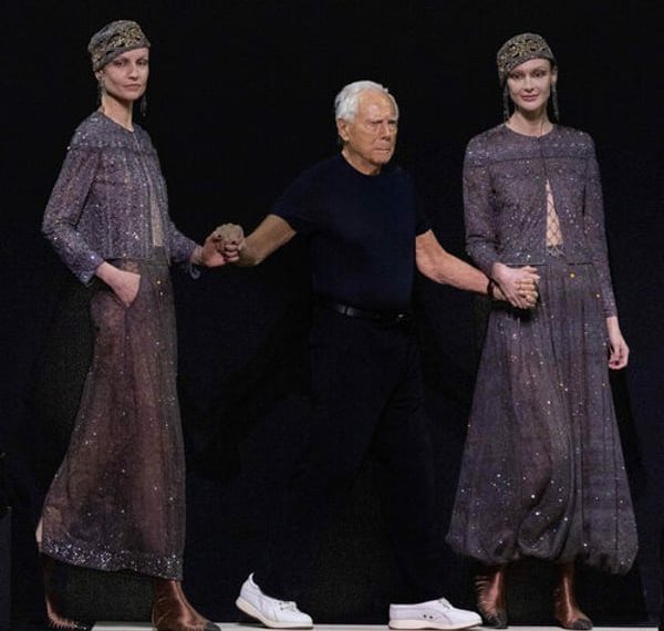 Giorgio Armani wraps up Milan Style Week with an Japanese twist