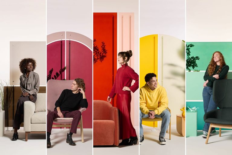 The colour assortment 2025 of 3form displays the richness of feelings