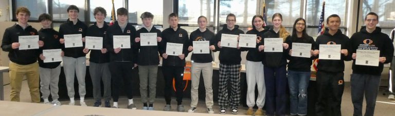 Winter athletes from Orange Excessive Faculty acknowledged by the Schooling Council
