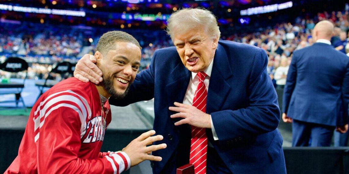 Trump attracts cheers and boos as you take part within the NCAA wrestling championship in Philadelphia: direct updates