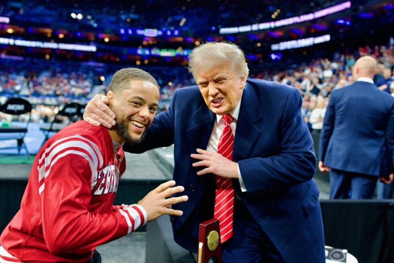 Trump attracts cheers and boos as you take part within the NCAA wrestling championship in Philadelphia: direct updates