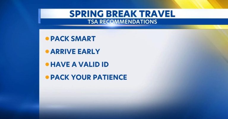 TSA presents suggestions for clean spring break journey – KITV Honolulu