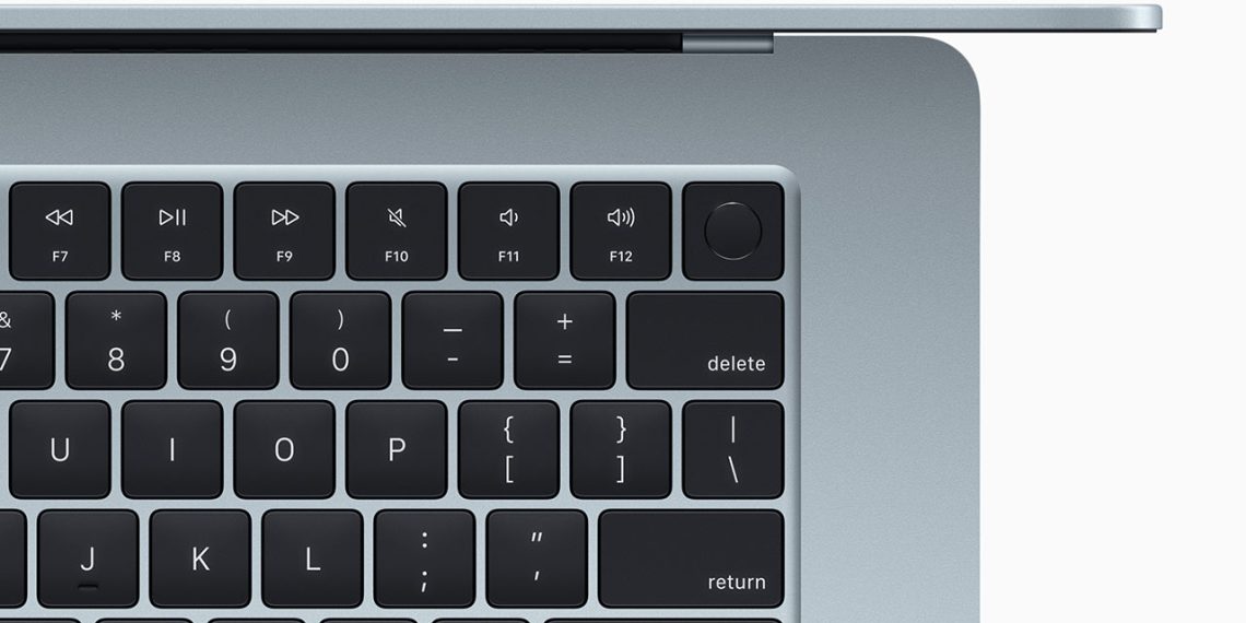 The brand new MacBook Air comes now in a delicate blue