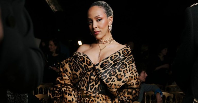 Doja Cat’s Plunging Jacket Images Are Wild