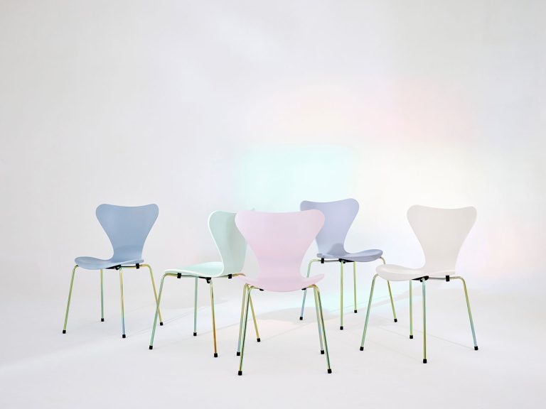 “Ever the Sevener” chairs within the Vivid Vivid 7 Collection