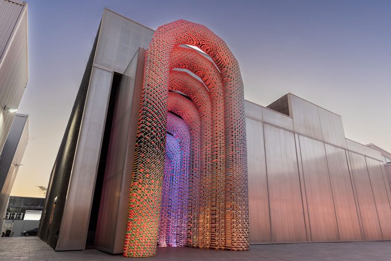 Eness creates an inflatable exhibition that evokes happiness