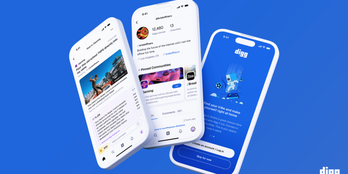 Digg returns with the founding father of Kevin Rose and Alexis Ohanian of Reddit