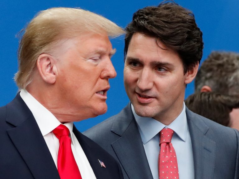 Donald Trump is intertwined in a dialogue of tariffs with Prime Minister Justin Trudeau, whom he calls “Governor of Canada”
