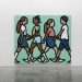 Julian Opie’s 10 -meter pedestrians are a cheerful shock